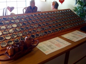 Sniffing Bar of 100+ Organic Teas
